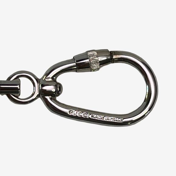 Gucci Silver Tone Metal Key Ring Connector Carabiner Clip Made In Italy - Picture 3 of 7